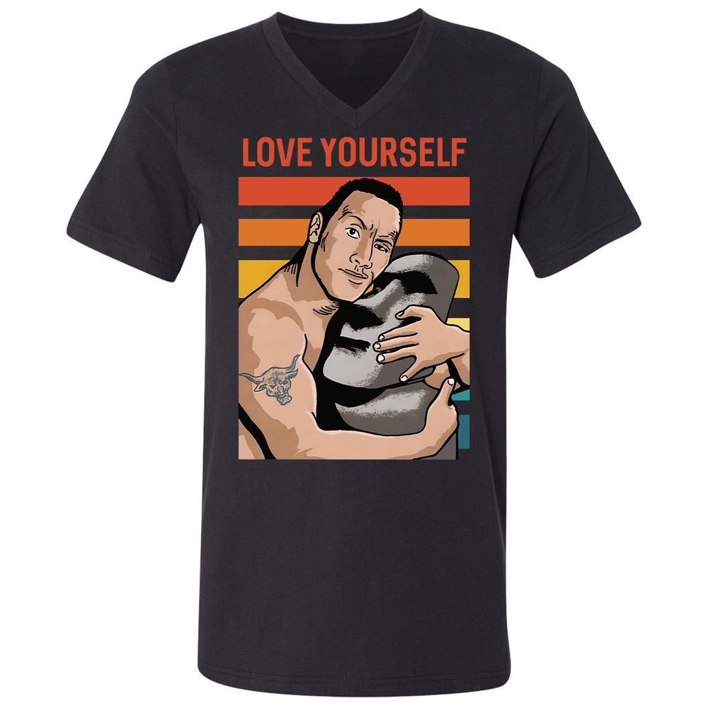 Unisex V-Neck T-Shirt - 1NVH47DA - Black - 1