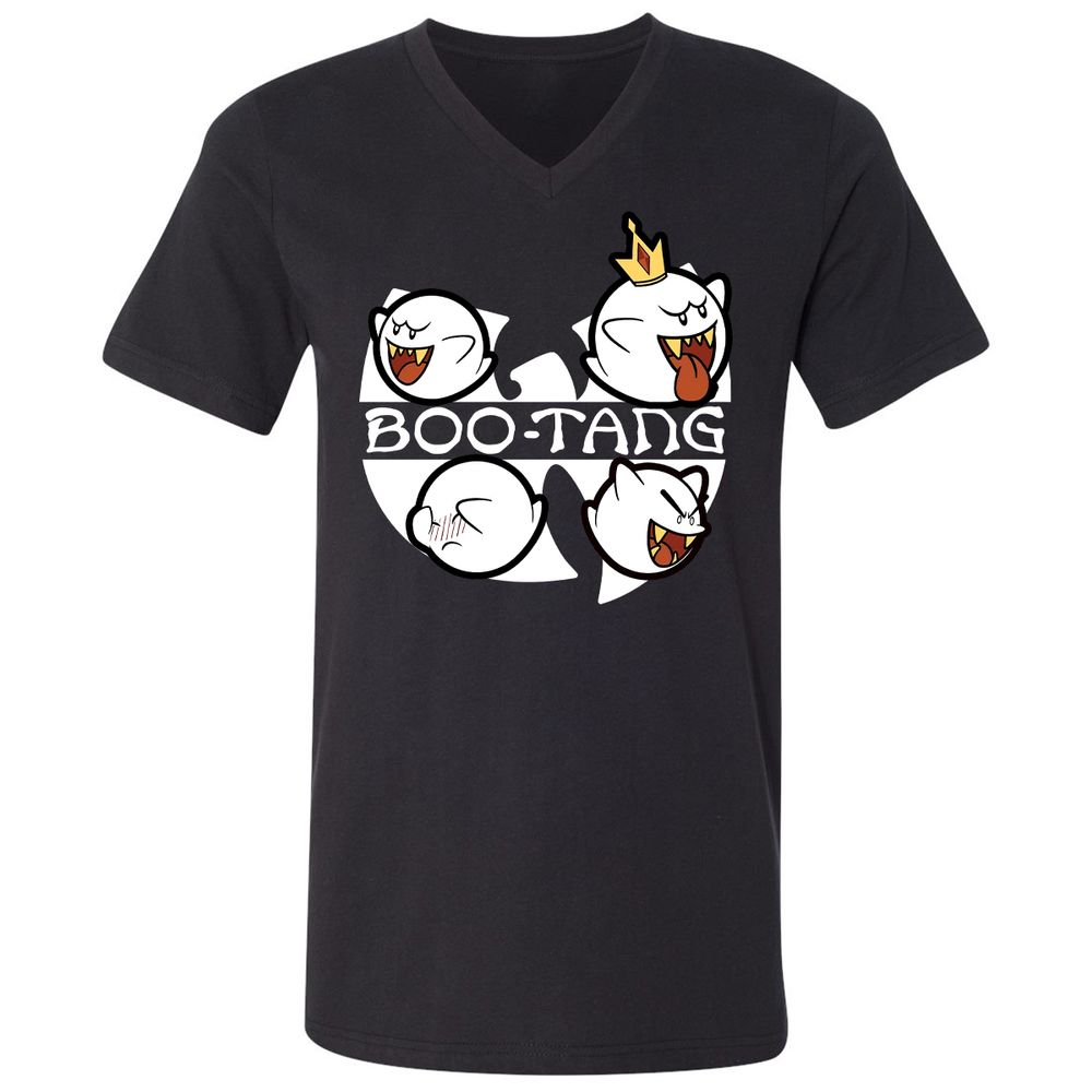 Unisex V-Neck T-Shirt - WMMUUTJ4 - Black - 1