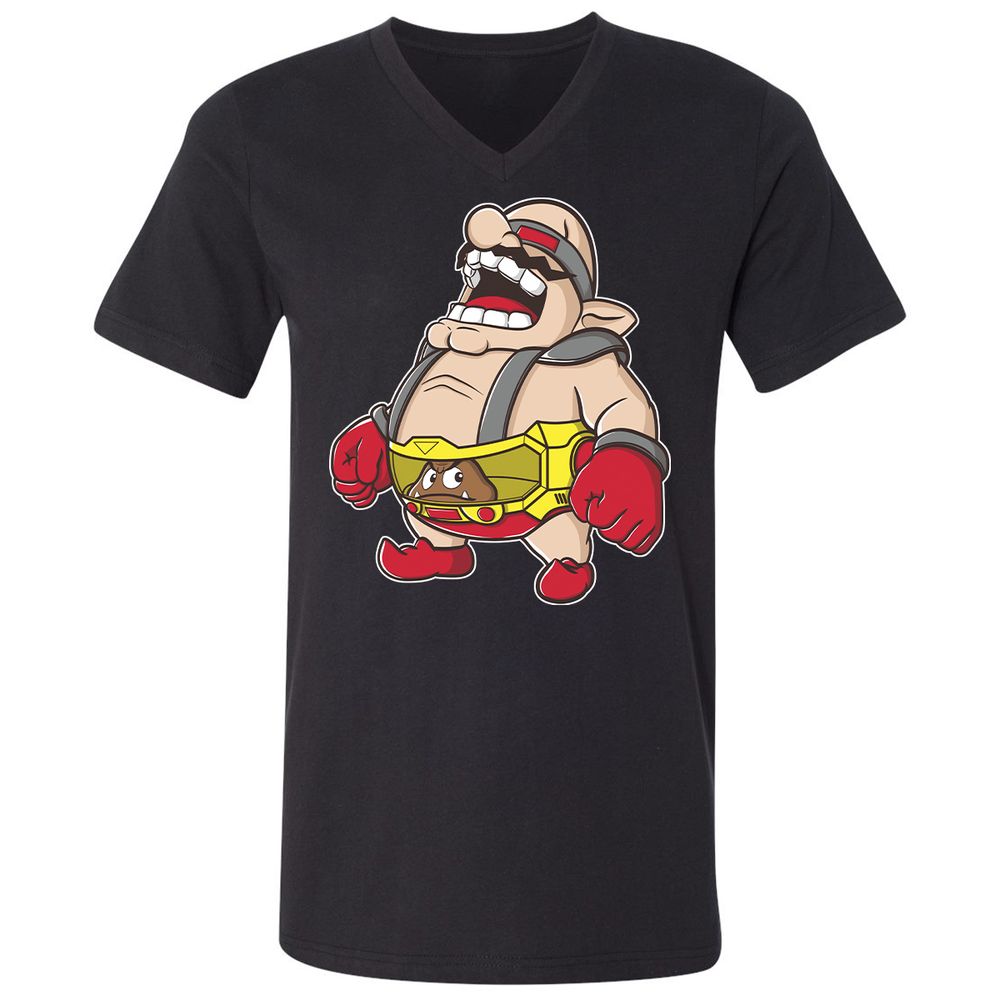 Unisex V-Neck T-Shirt - CGS5X22Z - Black - 1