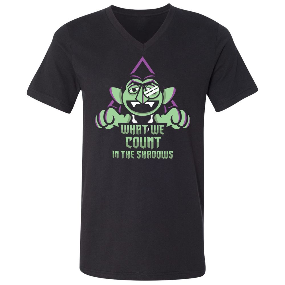 Unisex V-Neck T-Shirt - N6ZPRD17 - Black - 1