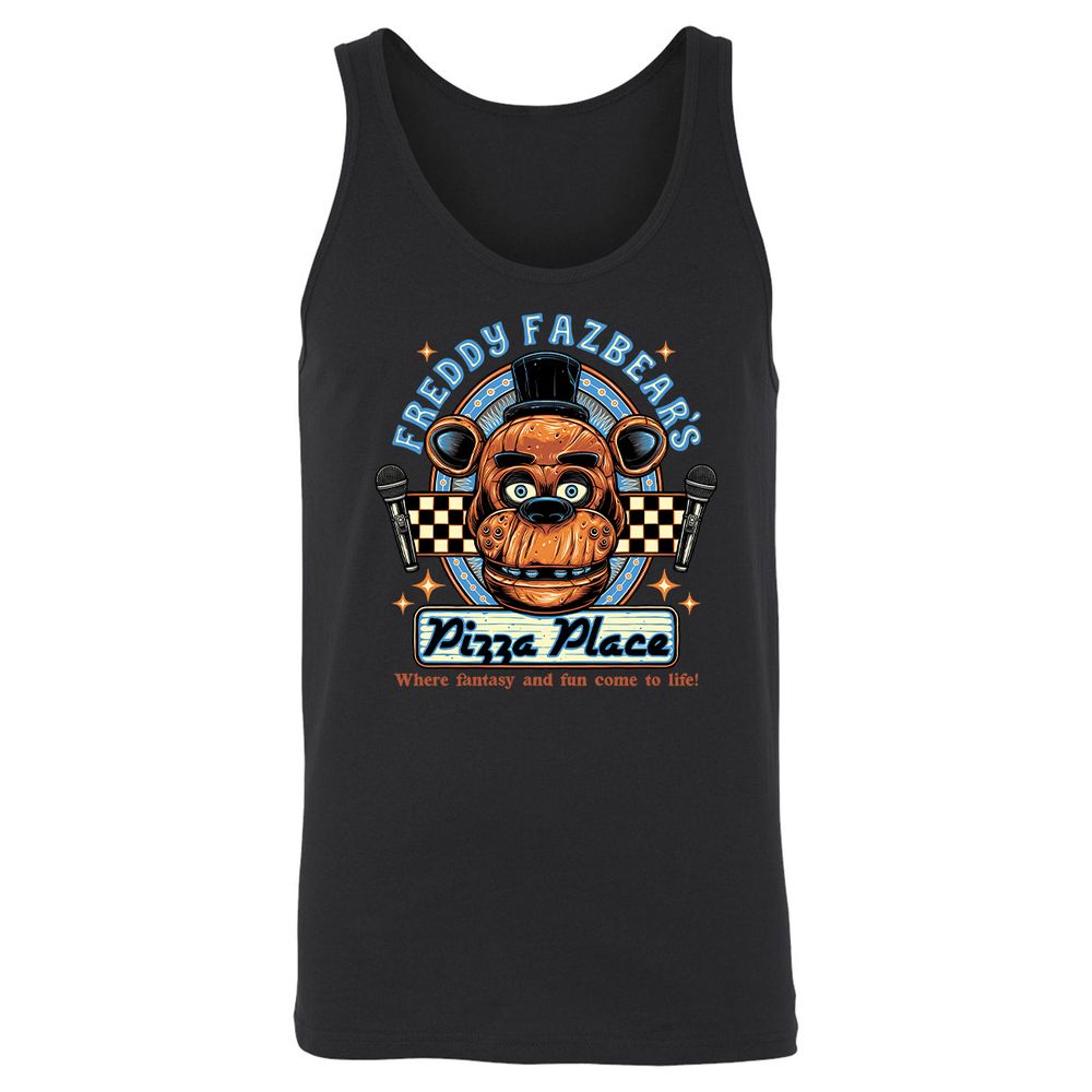 Unisex Jersey Tank - MDPCACTG - Black - 1