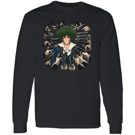 Long Sleeve T-Shirt - HWVU1DAR - Black - 1