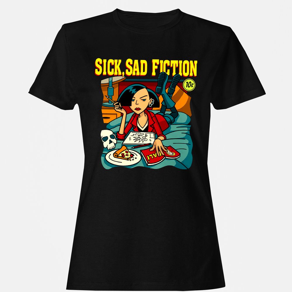 Women's T-Shirt - 6RV492SH - Black - 1