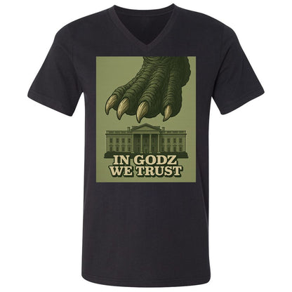 Unisex V-Neck T-Shirt - NJMADRS8 - Black - 1