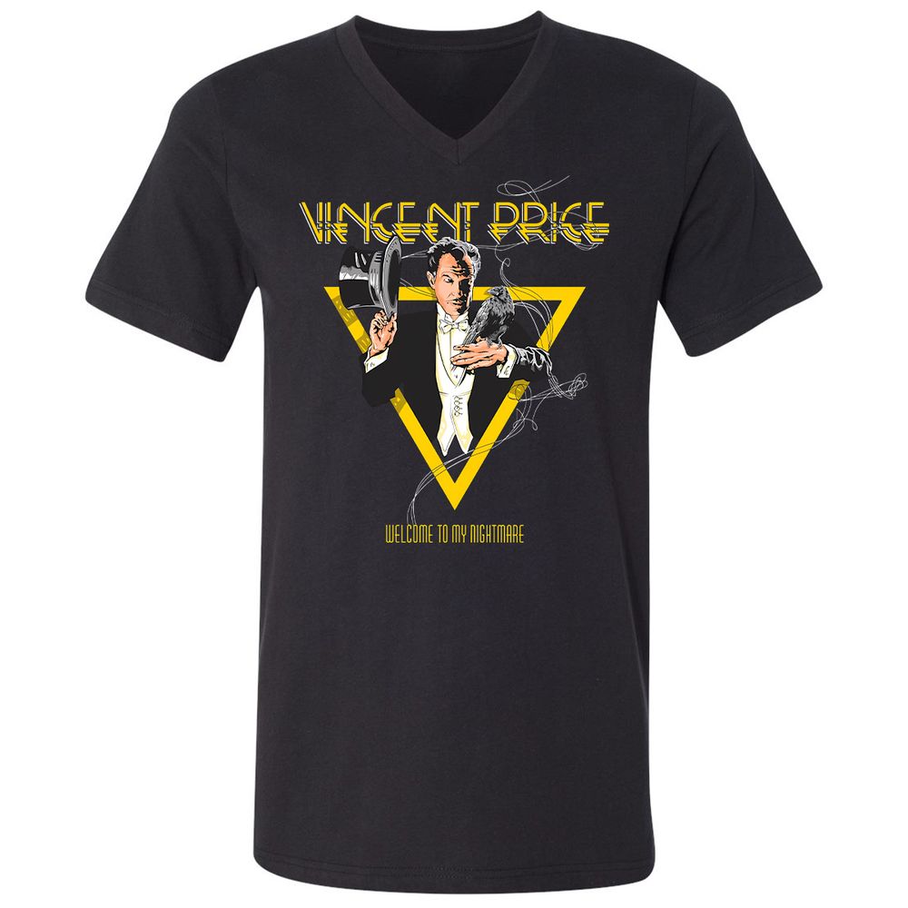 Unisex V-Neck T-Shirt - K8RSXQXG - Black - 1