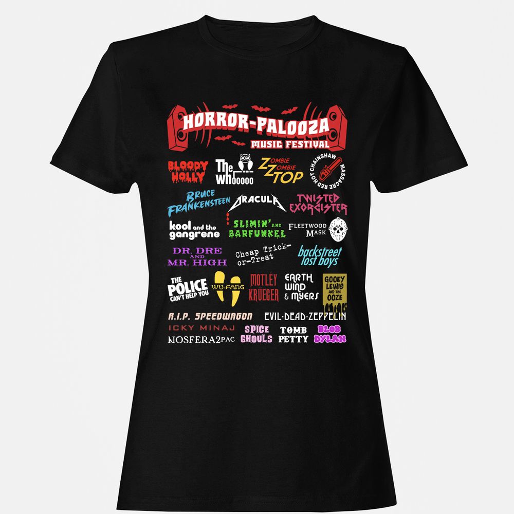 Women's T-Shirt - L5Q67XKS - Black - 1