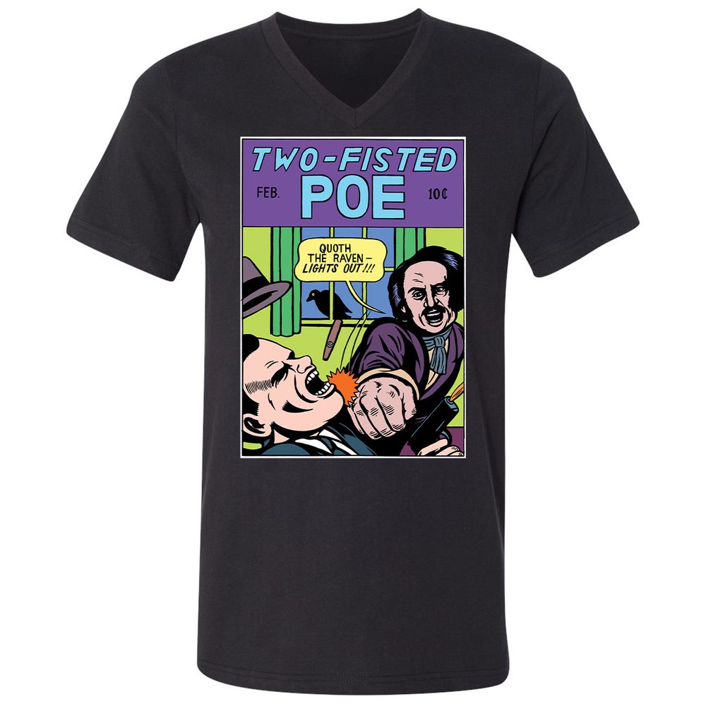 Unisex V-Neck T-Shirt - SXP1YATA - Black - 1