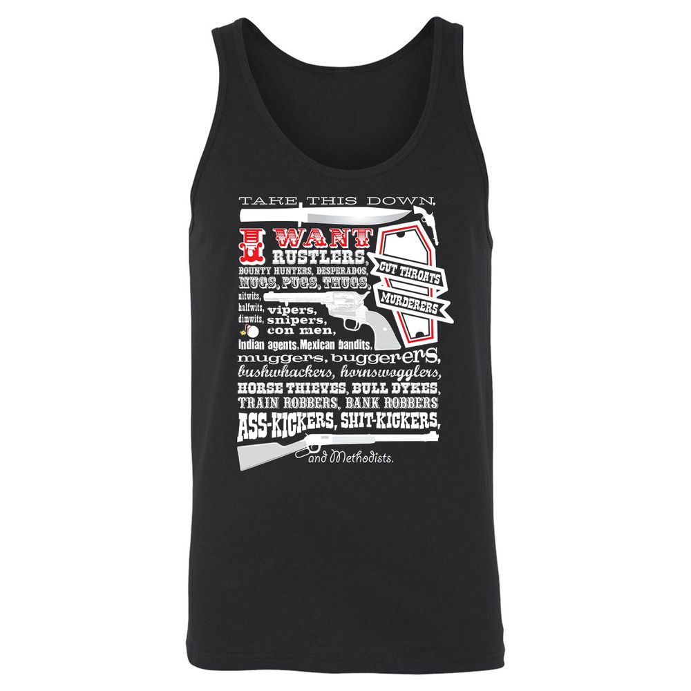 Unisex Jersey Tank - UMA6XXYF - Black - 1