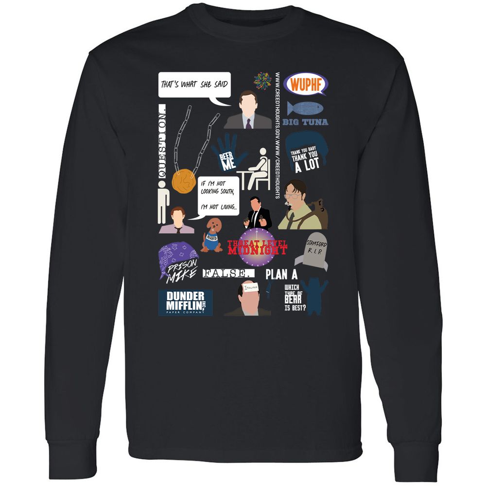 Long Sleeve T-Shirt - T7VQUZBP - Black - 1