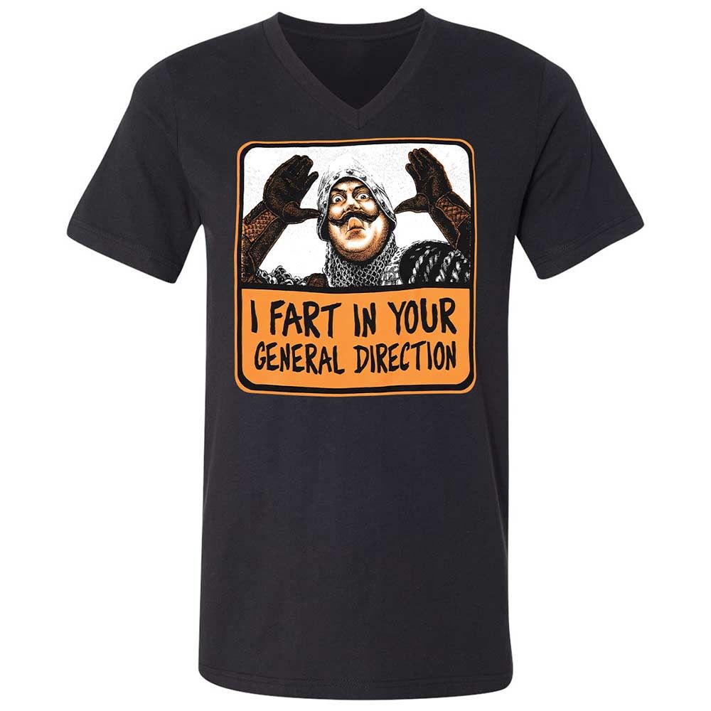 Unisex V-Neck T-Shirt - SM2Y2CWA - Black - 1