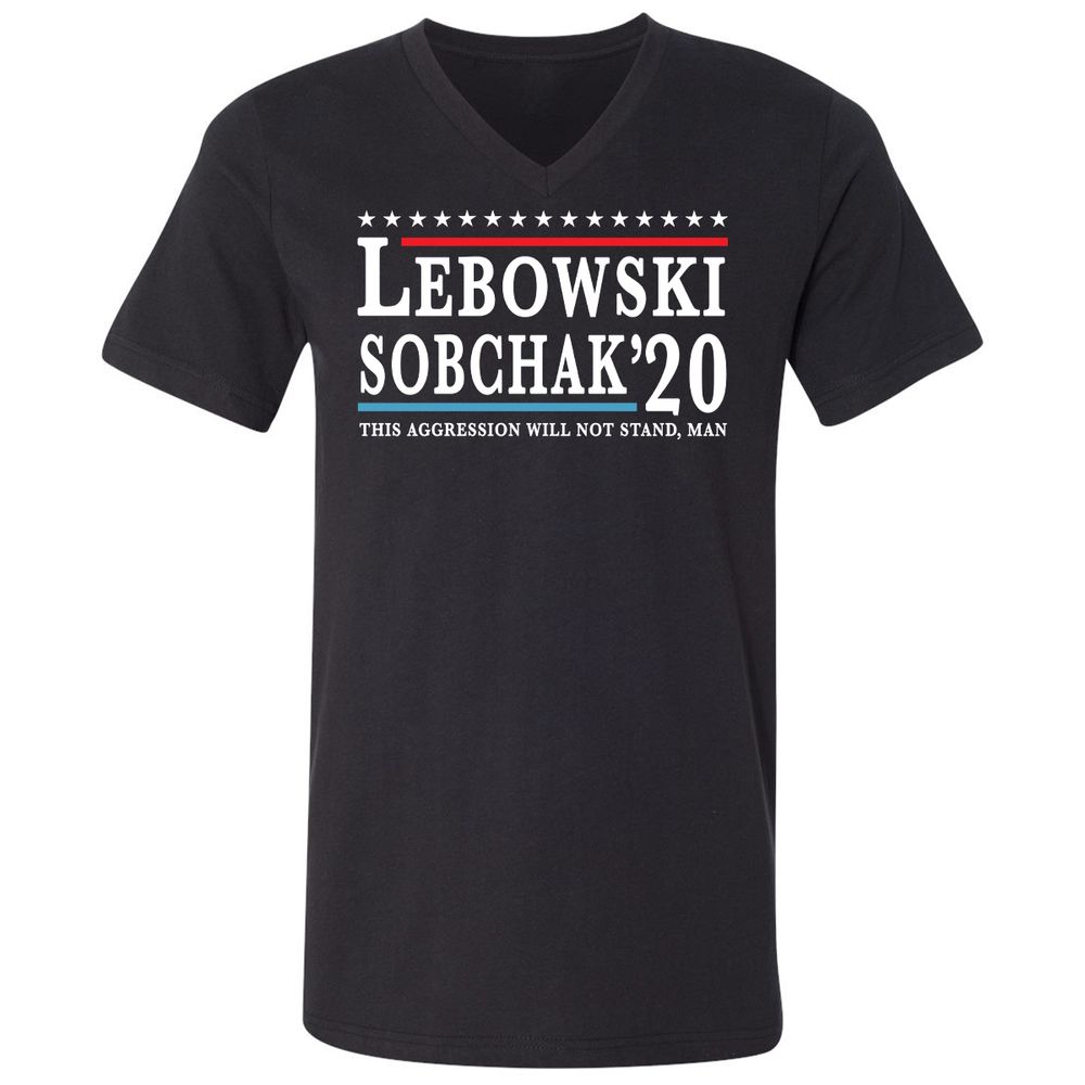 Unisex V-Neck T-Shirt - MV4JAR2U - Black - 1