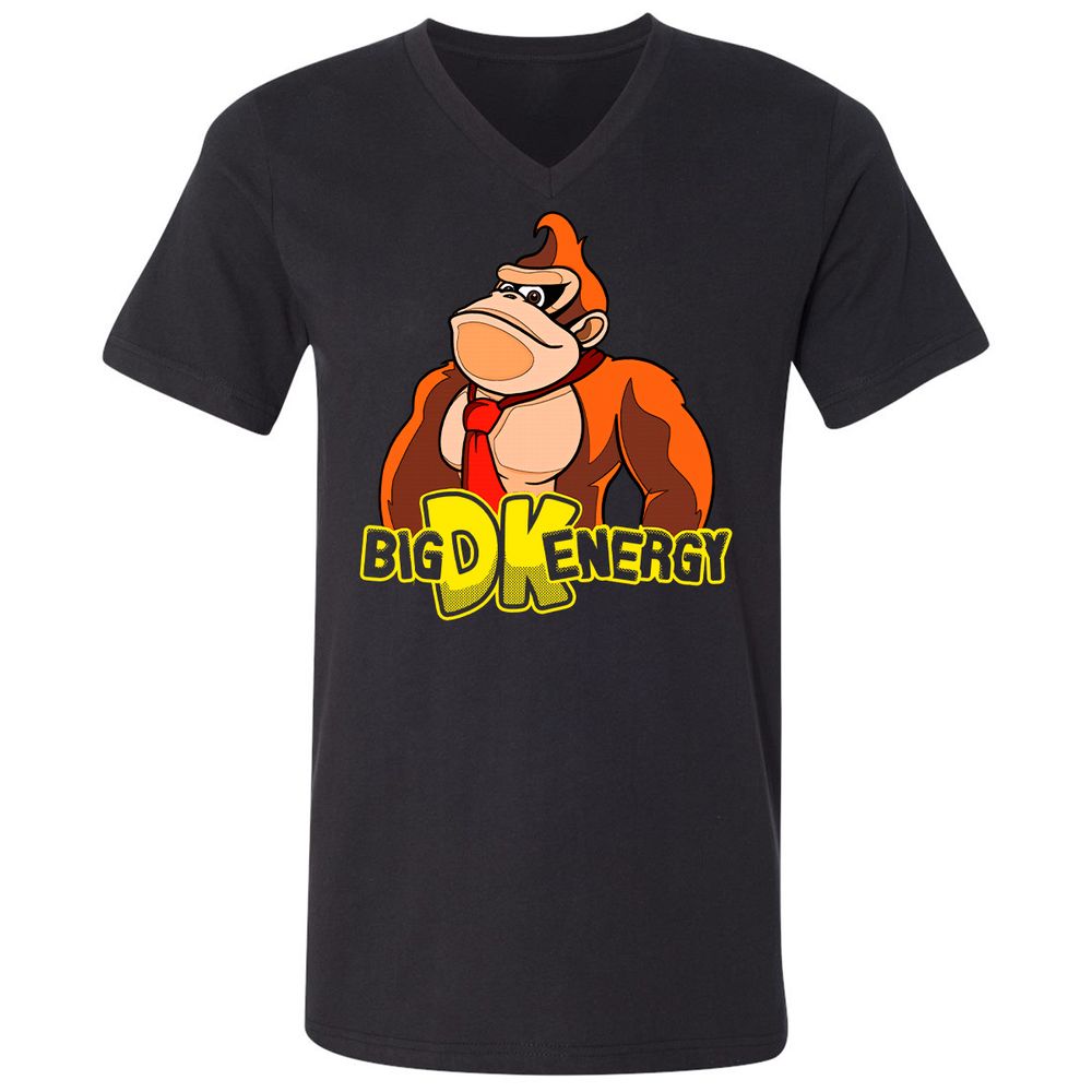 Unisex V-Neck T-Shirt - 951BG873 - Black - 1