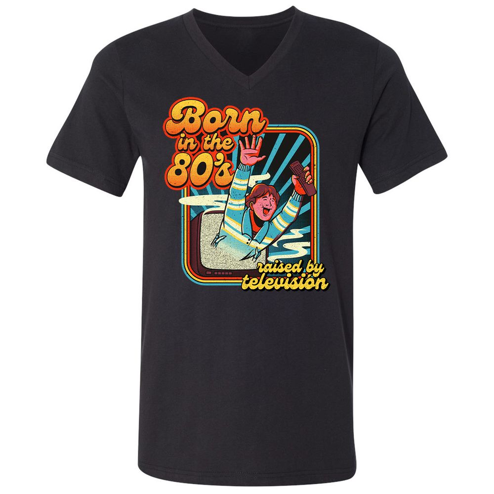 Unisex V-Neck T-Shirt - FSB24GAW - Black - 1