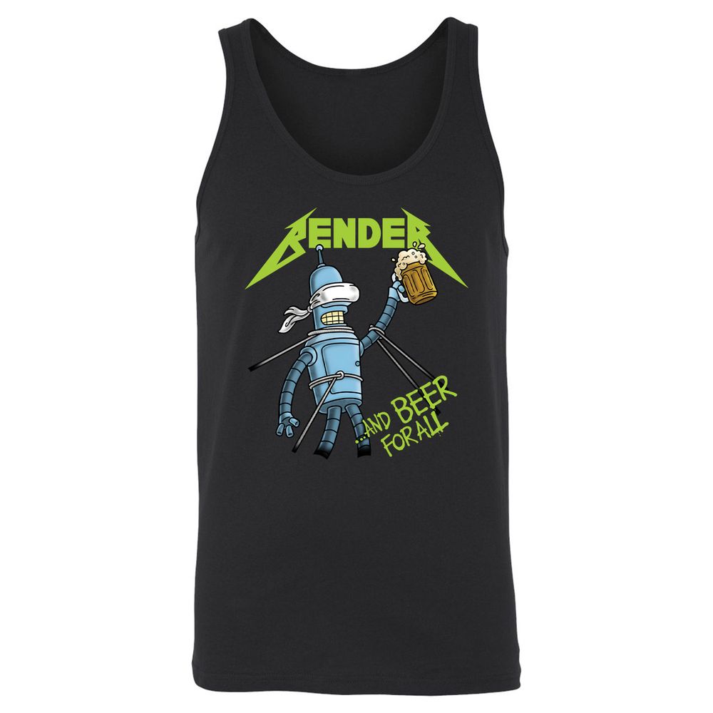 Unisex Jersey Tank - 8VDYQJNN - Black - 1