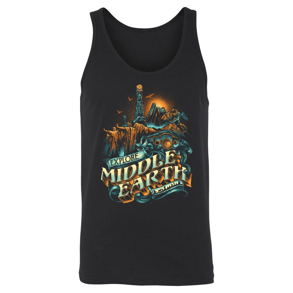 Unisex Jersey Tank - K9TESPDS - Black - 1