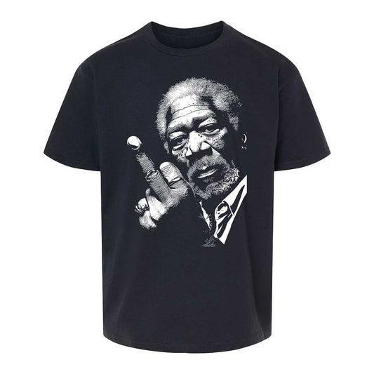 Morgan Freeman middle finger - Black - 1