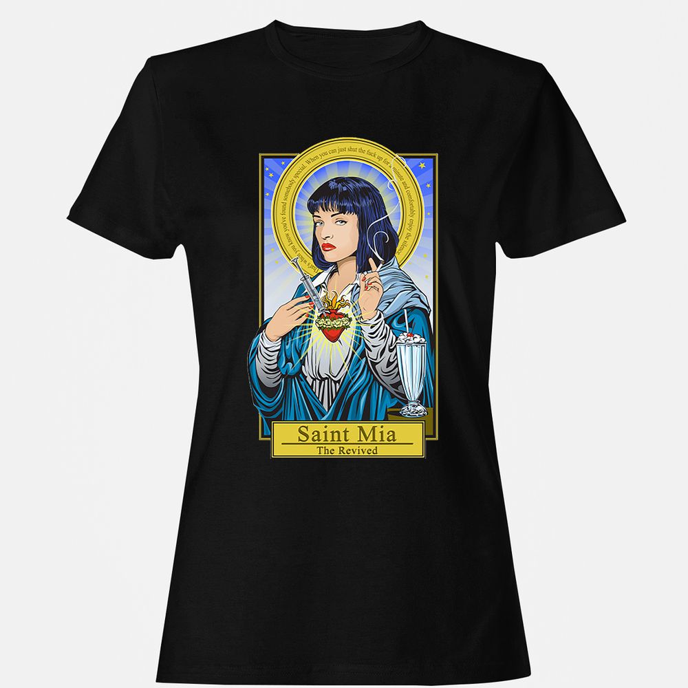 Women's T-Shirt - H87JDKXL - Black - 1