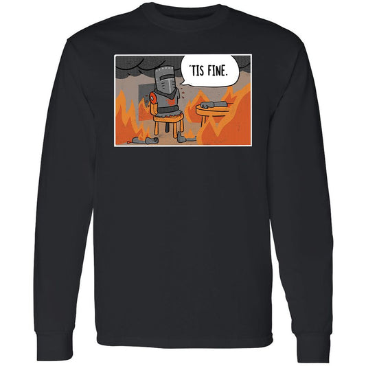 Long Sleeve T-Shirt - QAXV3DZ8 - Black - 1