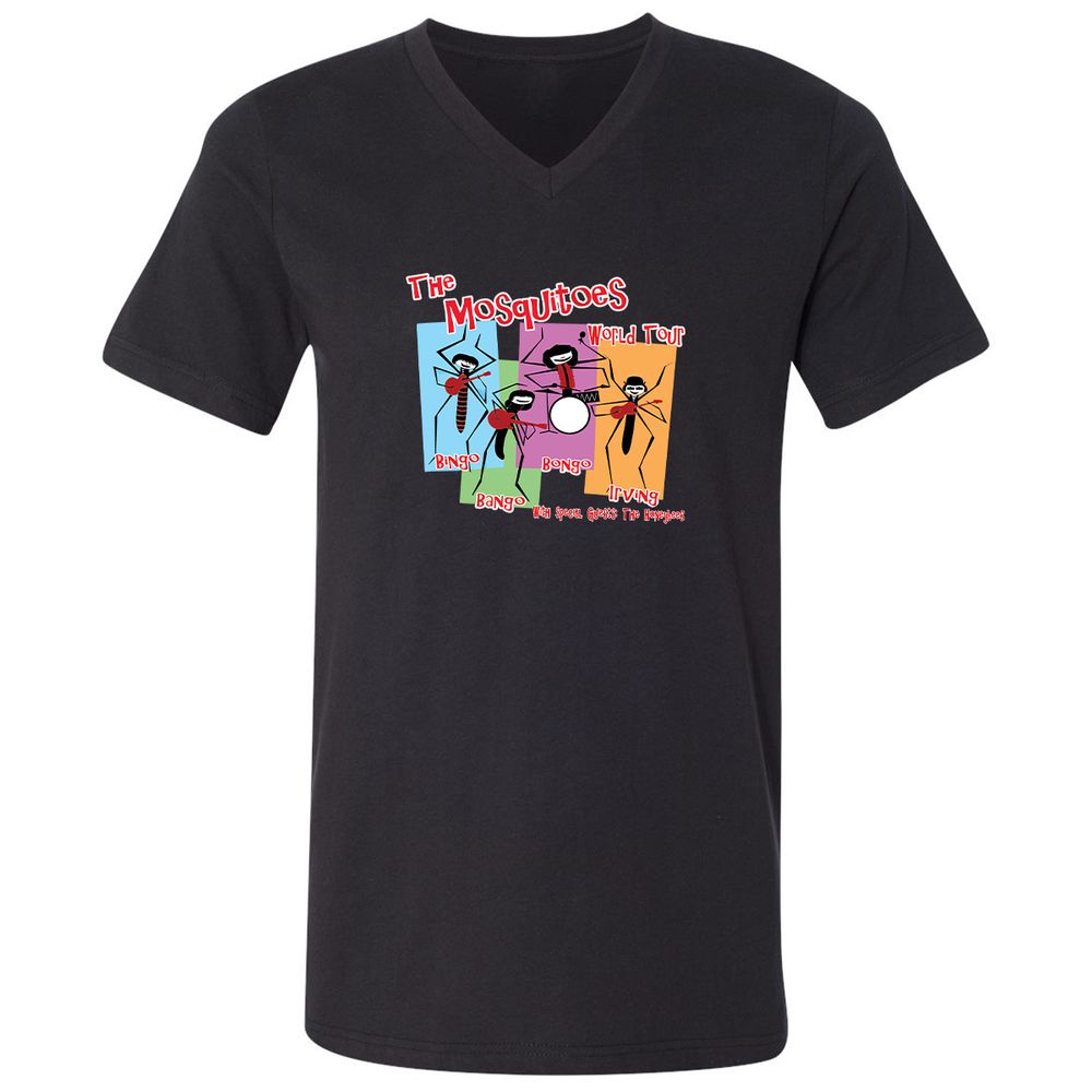 Unisex V-Neck T-Shirt - 3BVY6MVV - Black - 1