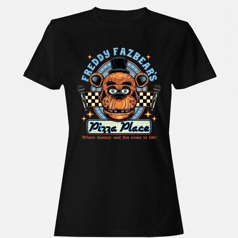 Women's T-Shirt - HUJNT77H - Black - 1