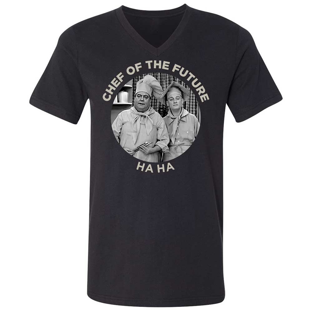 Unisex V-Neck T-Shirt - 6XYWNQQQ - Black - 1
