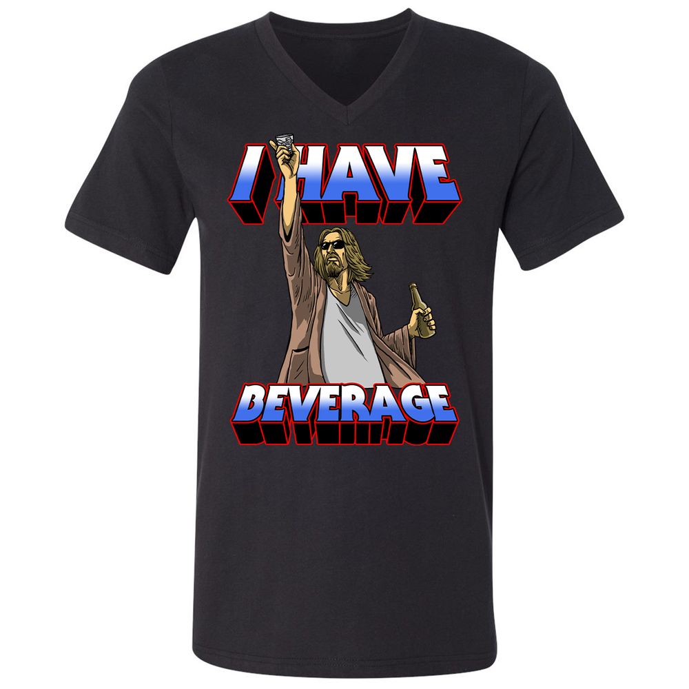 Unisex V-Neck T-Shirt - WA3GP9EA - Black - 1