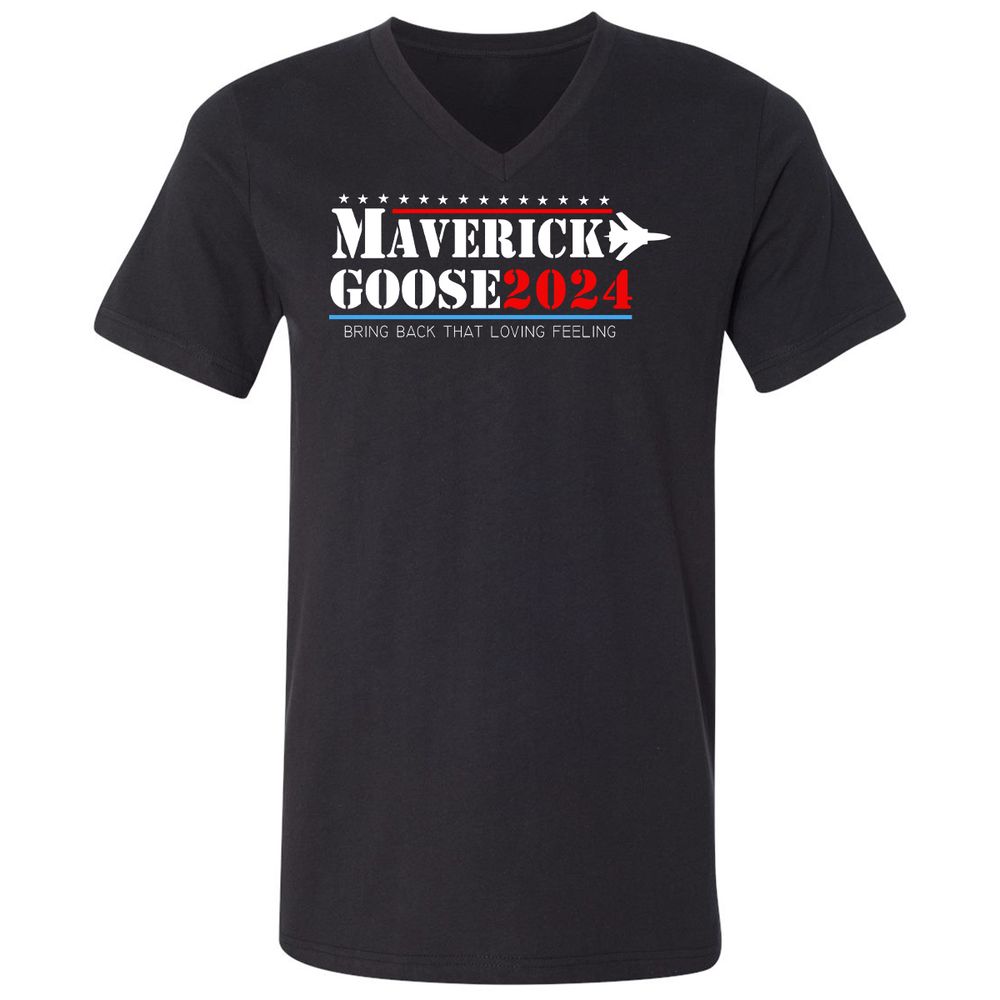 Unisex V-Neck T-Shirt - 48KBFBVS - Black - 1