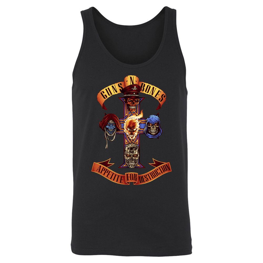 Unisex Jersey Tank - Q51MAB3U - Black - 1