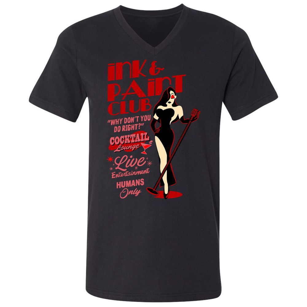 Unisex V-Neck T-Shirt - 3X1G26ZN - Black - 1