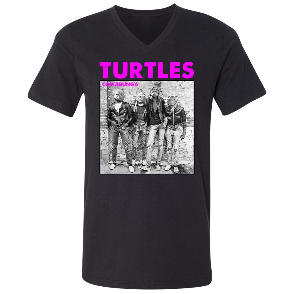 Unisex V-Neck T-Shirt - AZWV2G3V - Black - 1