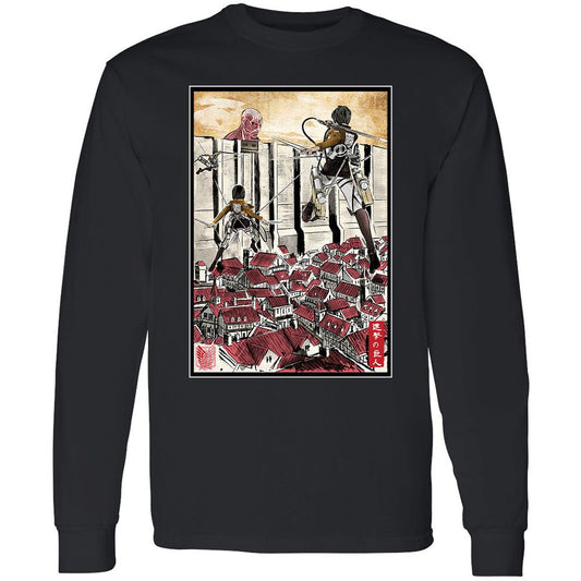 Long Sleeve T-Shirt - TUG6RJ2R - Black - 1