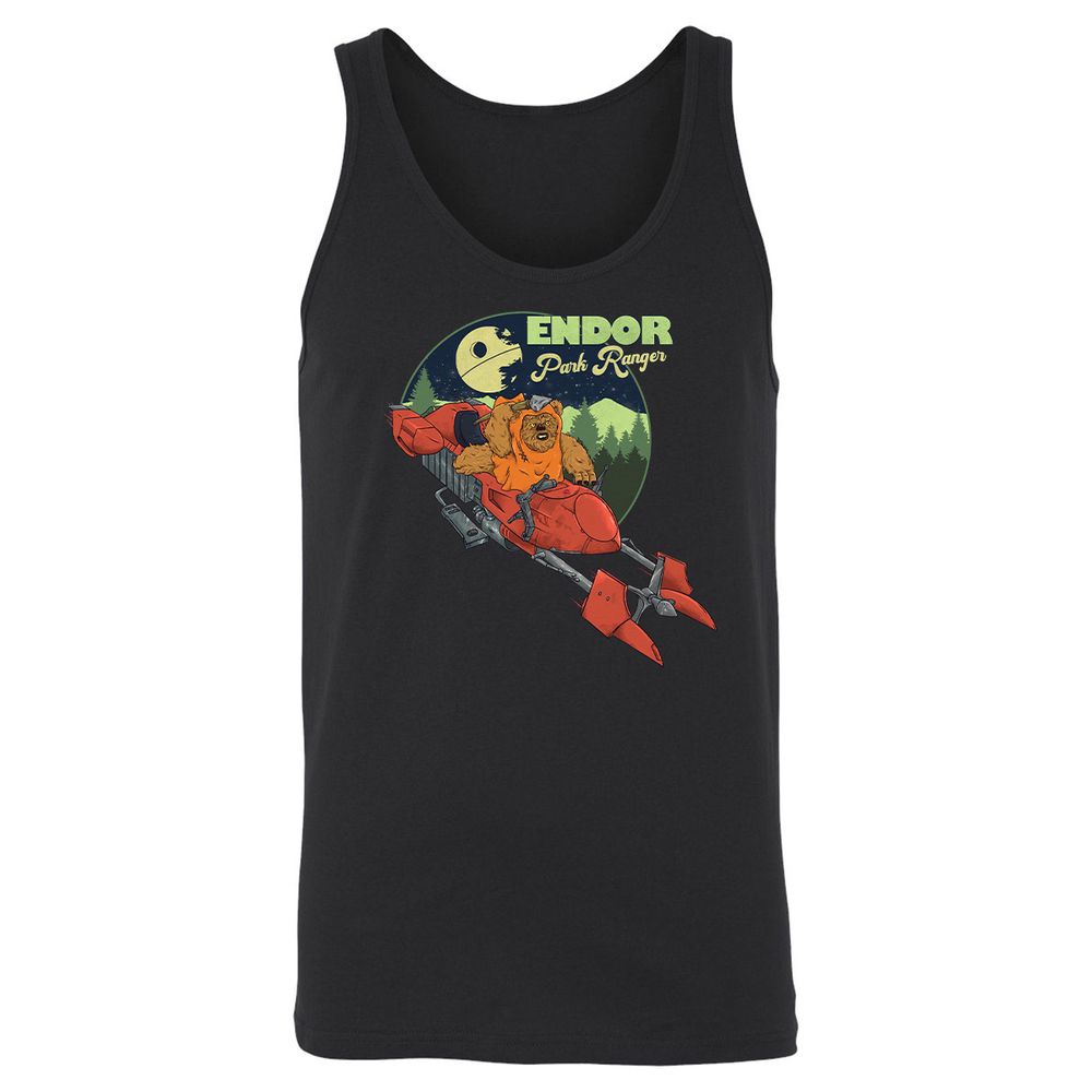 Unisex Jersey Tank - HZ8XKZWN - Black - 1