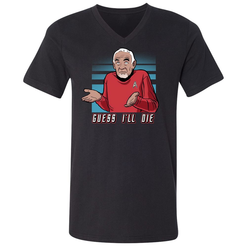 Unisex V-Neck T-Shirt - R2EXTKL5 - Black - 1