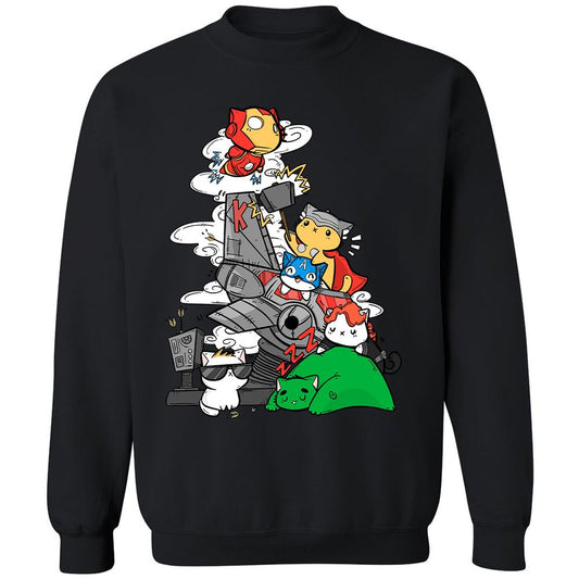 Classic Unisex Sweatshirt - 3JYE1H9U - Black - 1