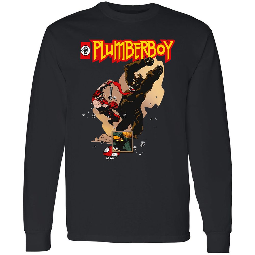 Long Sleeve T-Shirt - N5EYB9Z1 - Black - 1