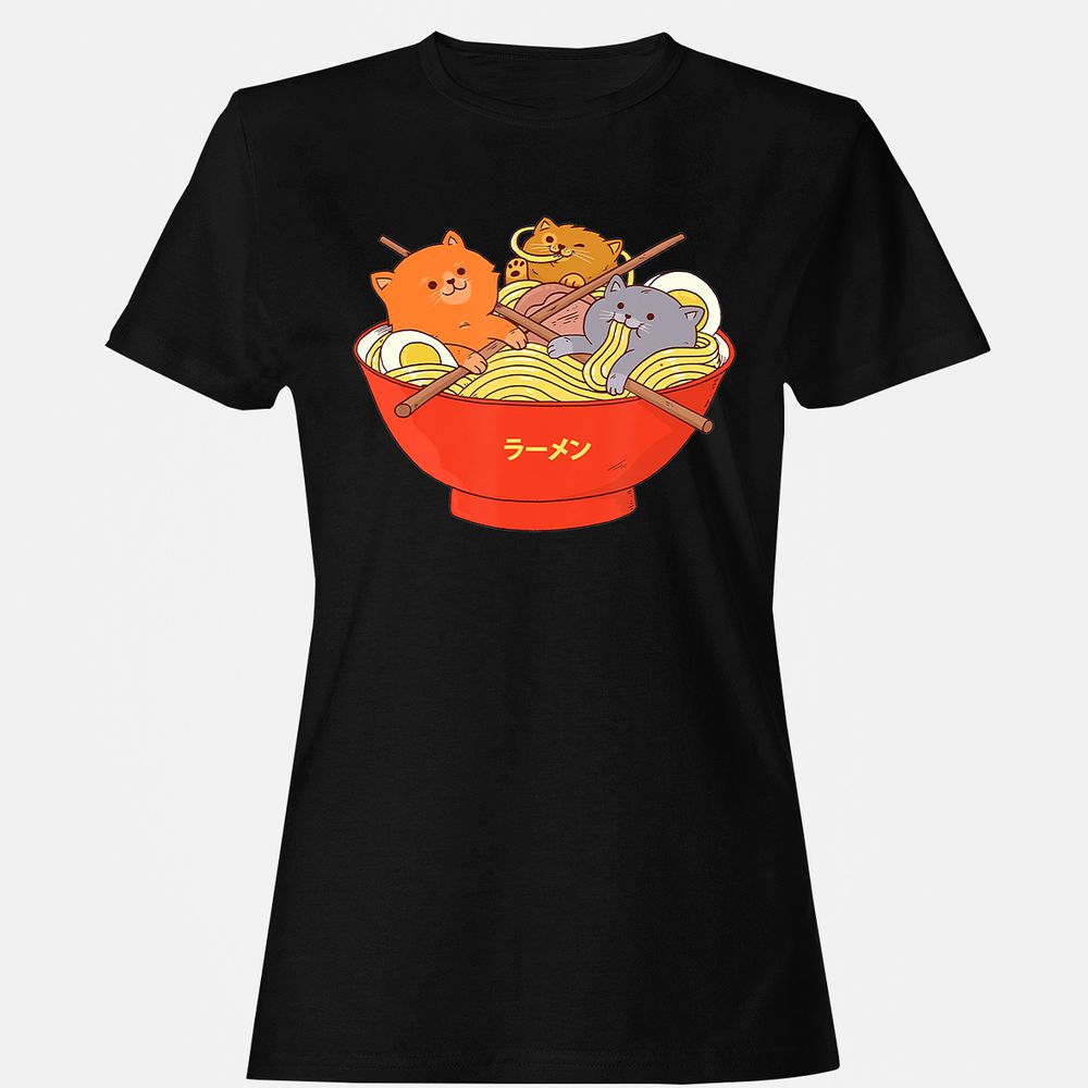 Women's T-Shirt - XKJKDN67 - Black - 1