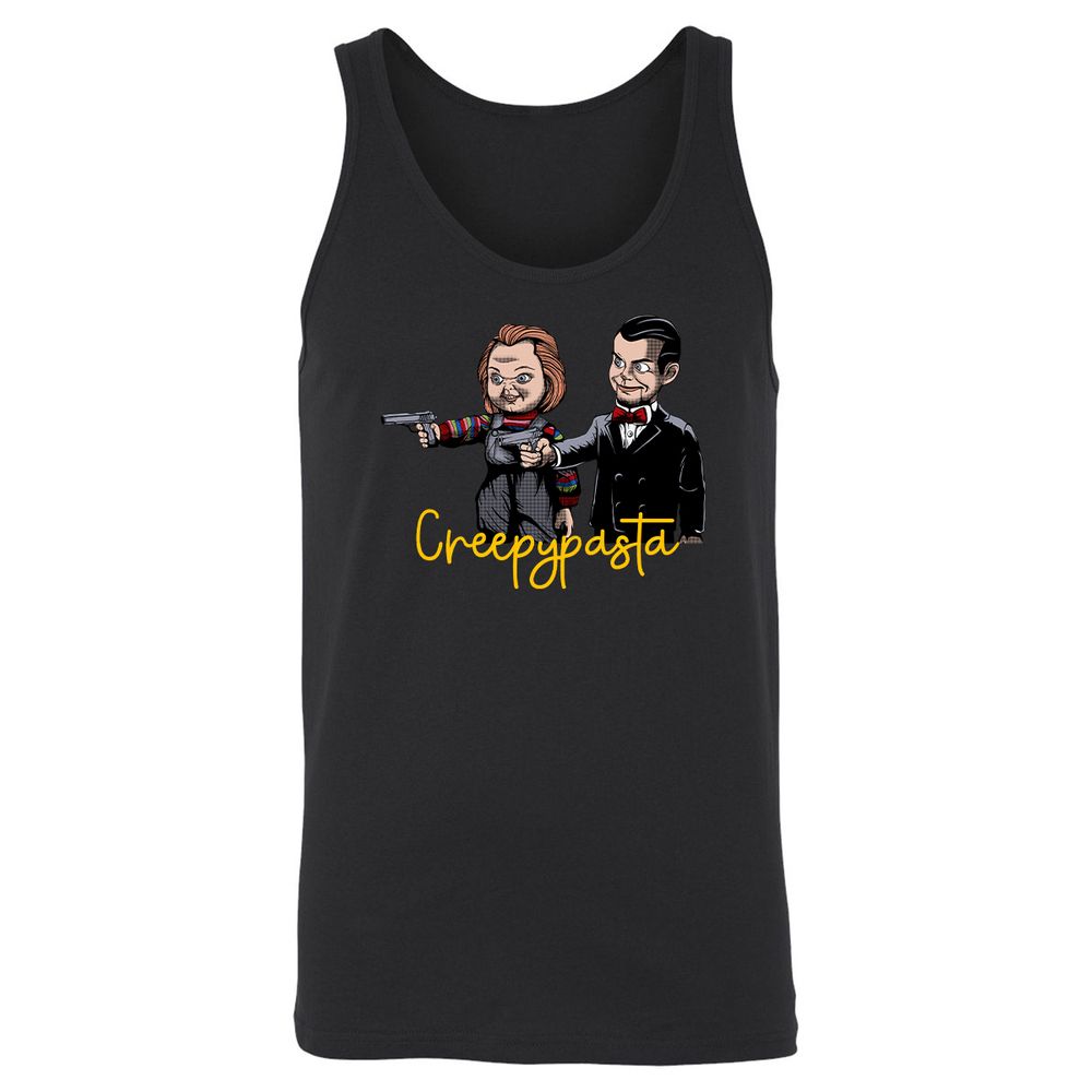 Unisex Jersey Tank - HTQCD5CE - Black - 1