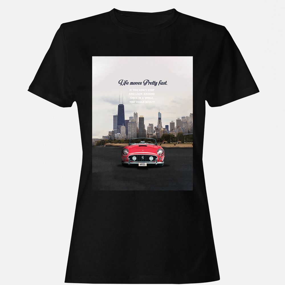 Women's T-Shirt - EUA64RK6 - Black - 1