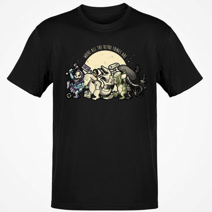 Classic Unisex T-Shirt - 4MJDSNHS - Black - 1