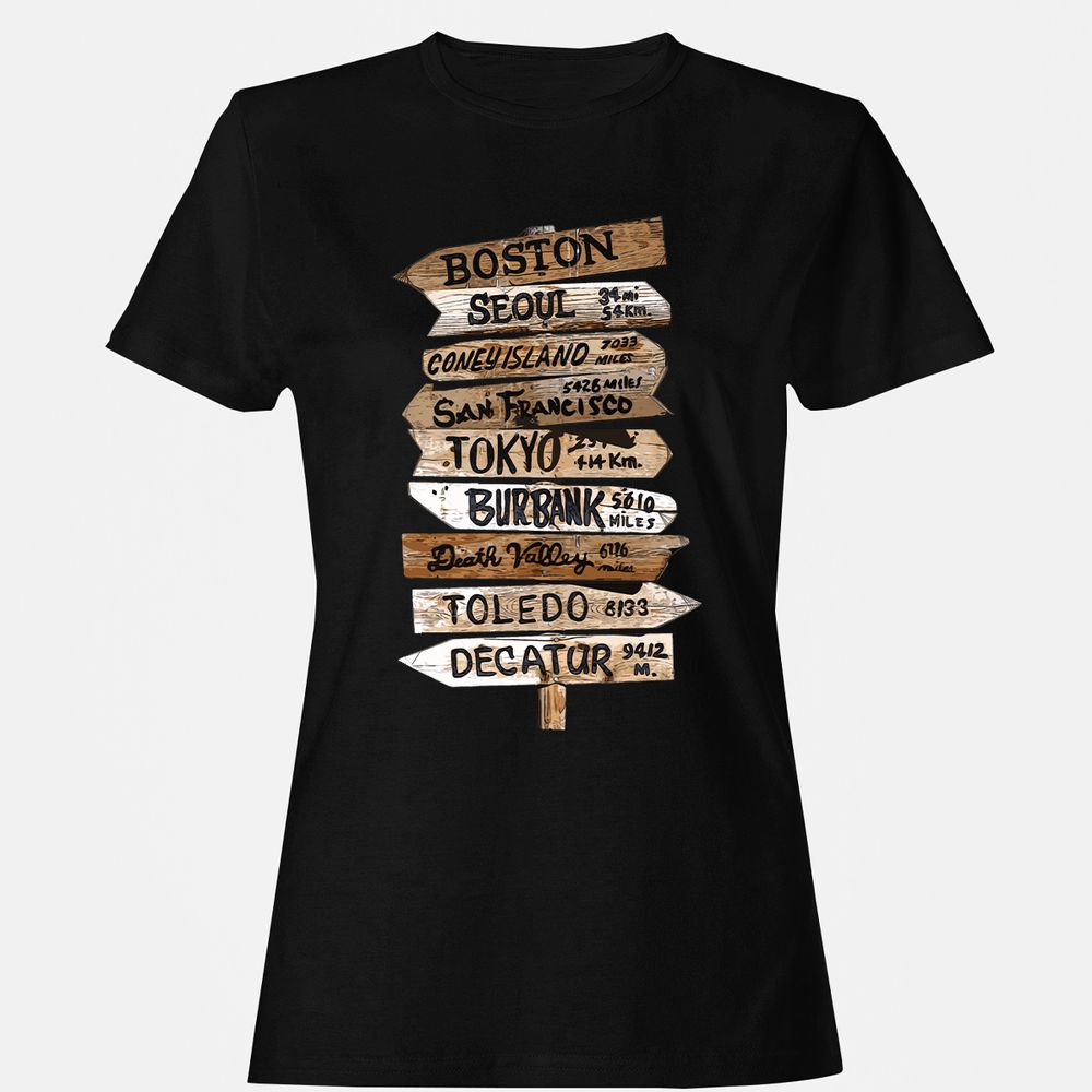 Women's T-Shirt - VGWEPE44 - Black - 1