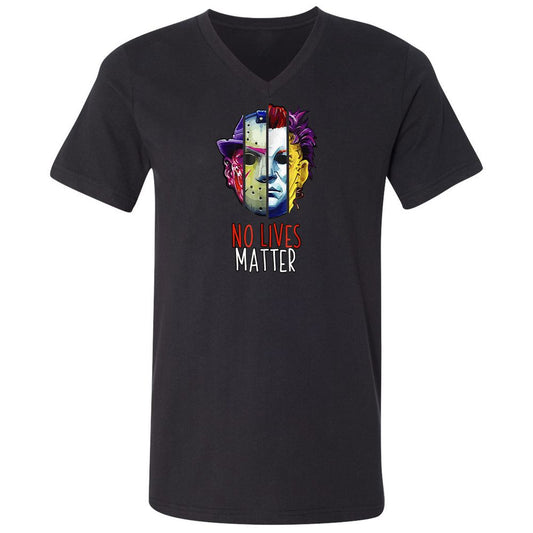 Unisex V-Neck T-Shirt - FCPBWEFD - Black - 1