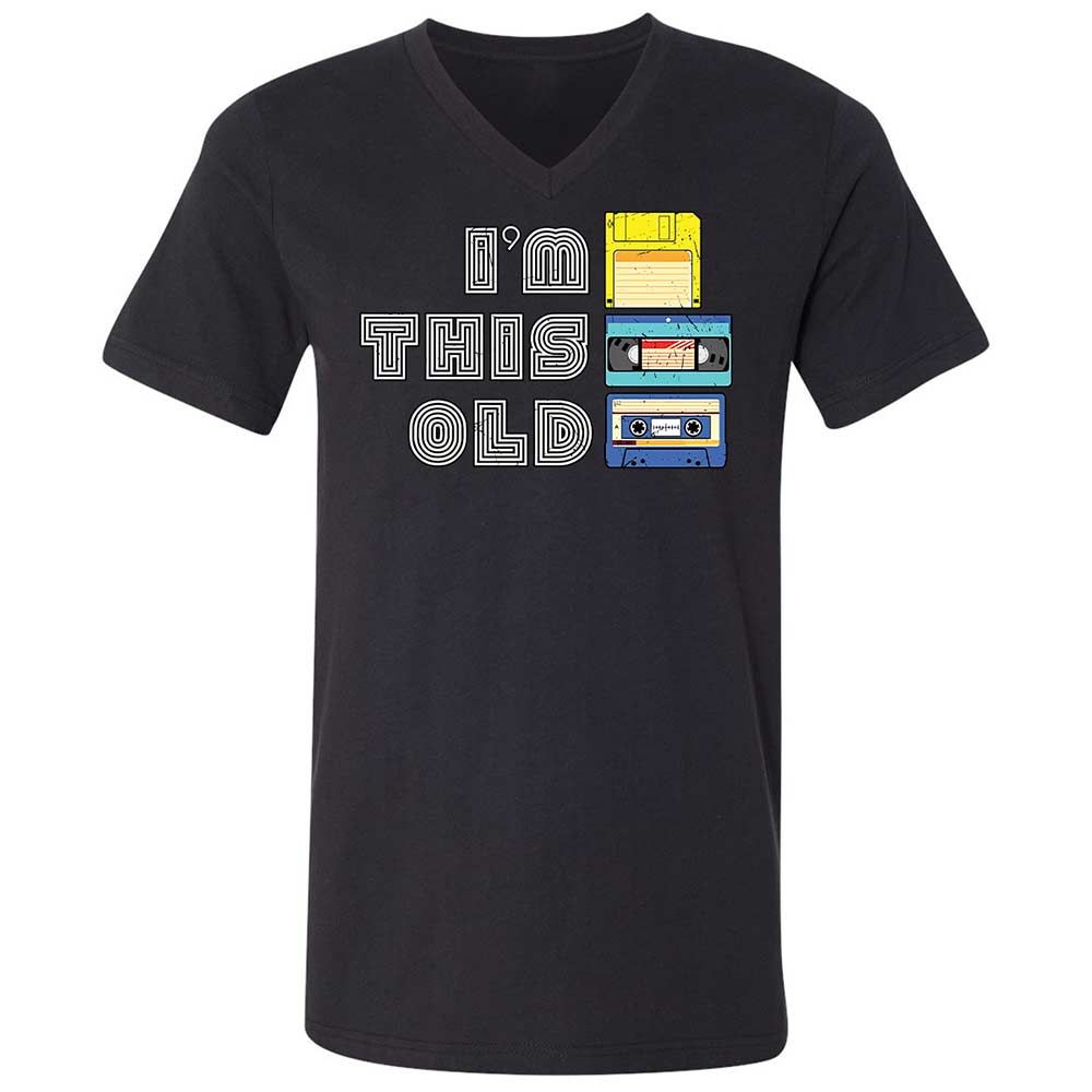 Unisex V-Neck T-Shirt - Black - Black - 1
