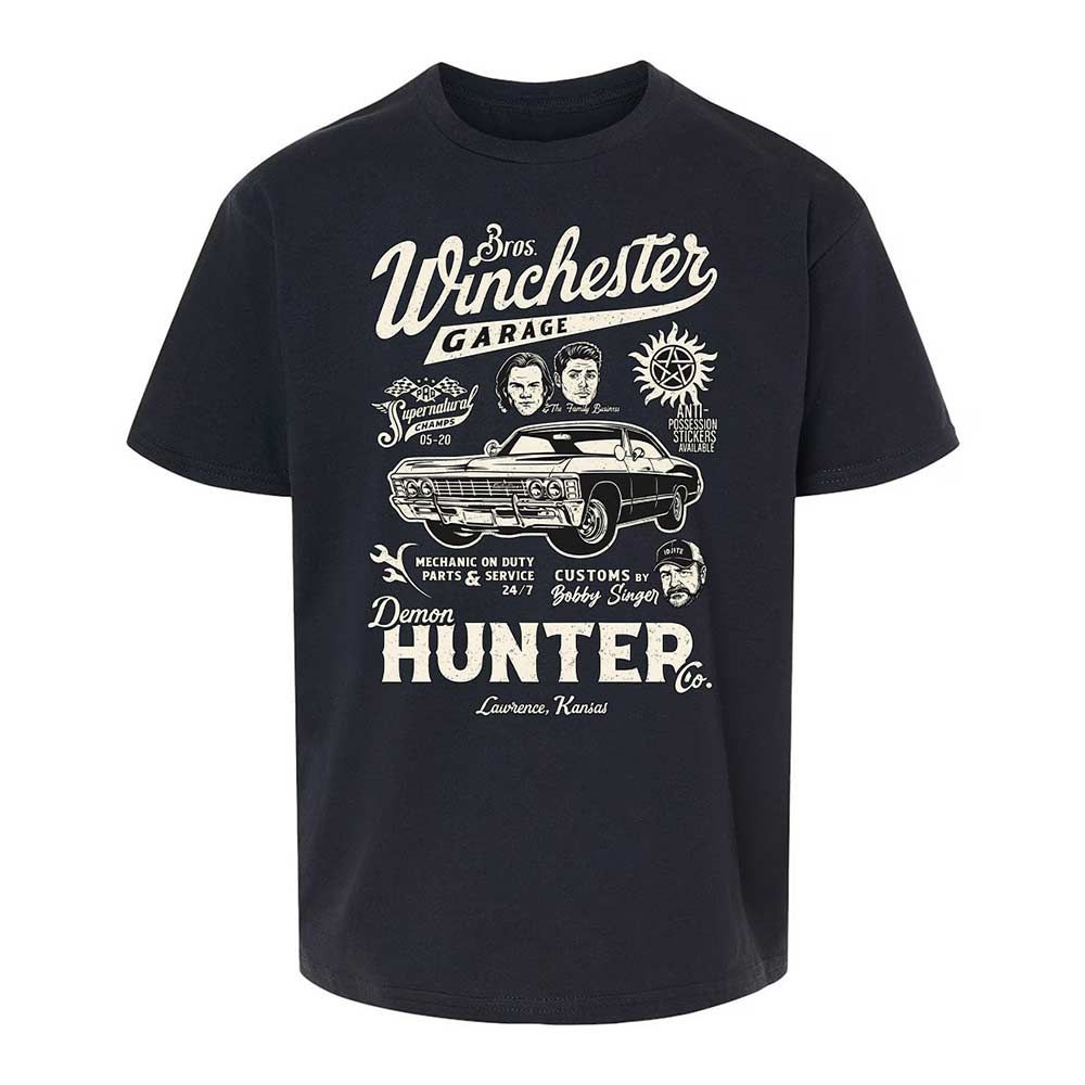 Kids T-Shirt - G9L8YTZV - Black - 1