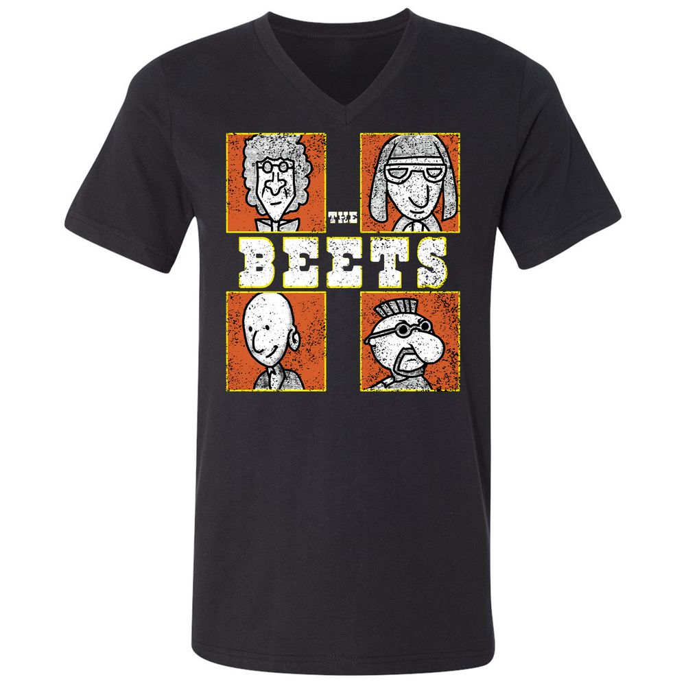 Unisex V-Neck T-Shirt - DE939491 - Black - 1