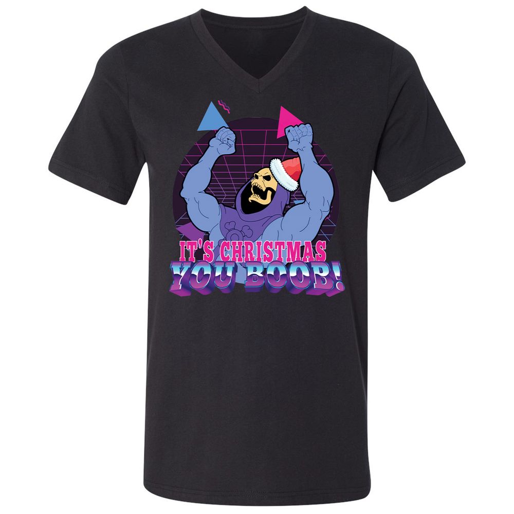 Unisex V-Neck T-Shirt - EV5FHZGD - Black - 1