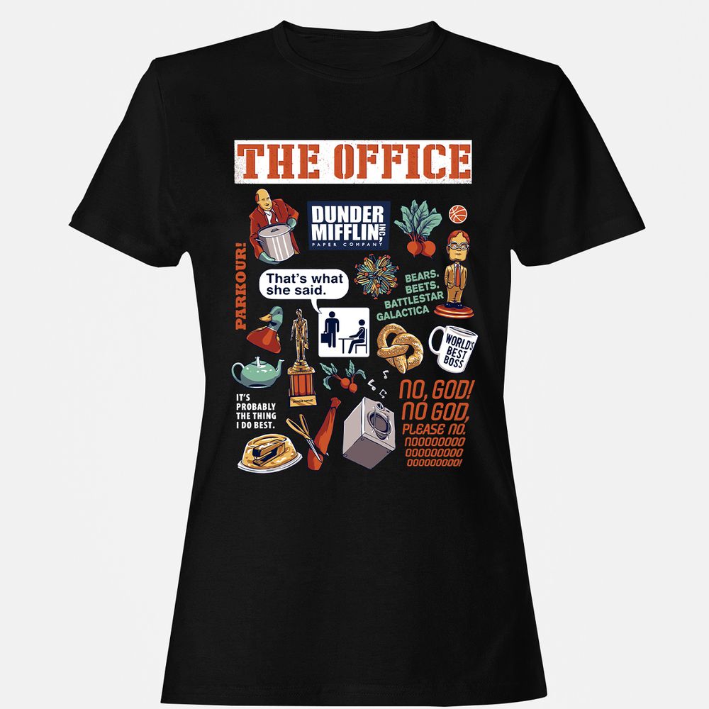 Women's T-Shirt - XH8XTTL8 - Black - 1