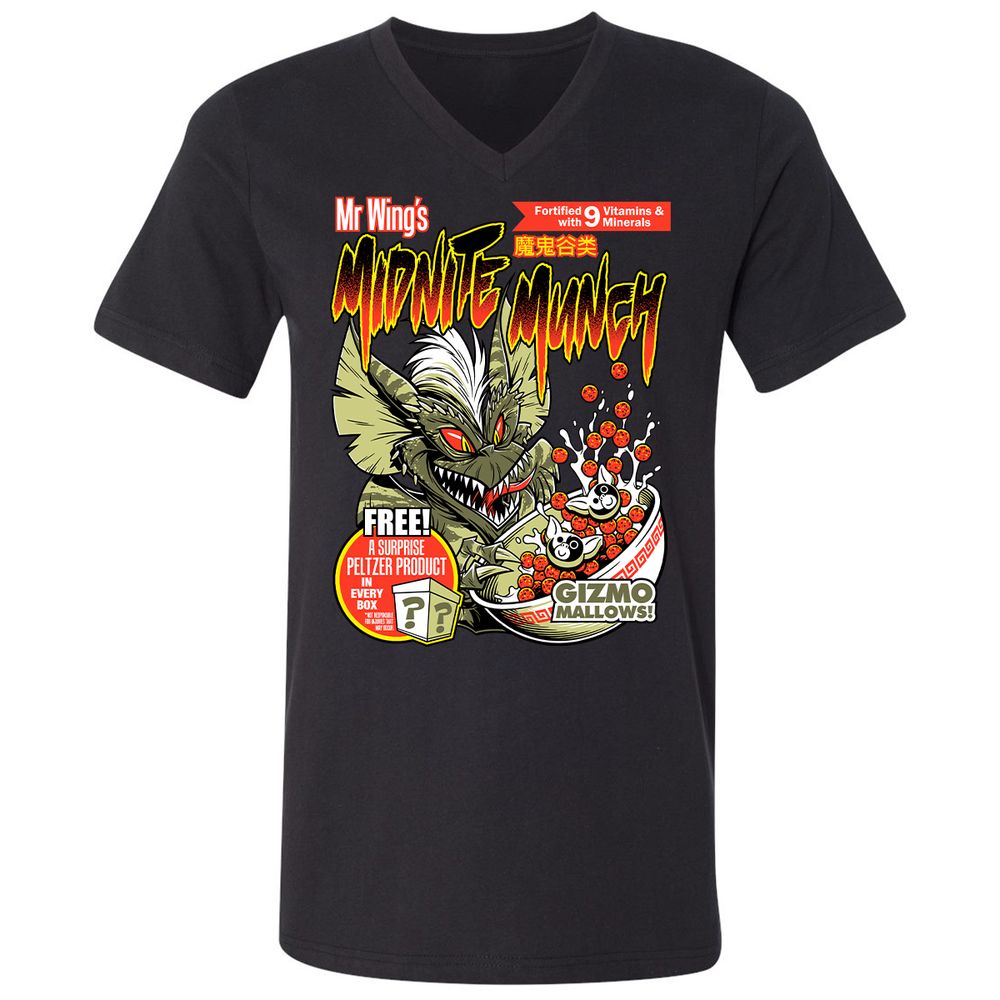 Unisex V-Neck T-Shirt - 8HDSG3DU - Black - 1