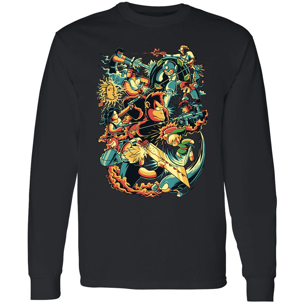 Long Sleeve T-Shirt - QUL1BU37 - Black - 1