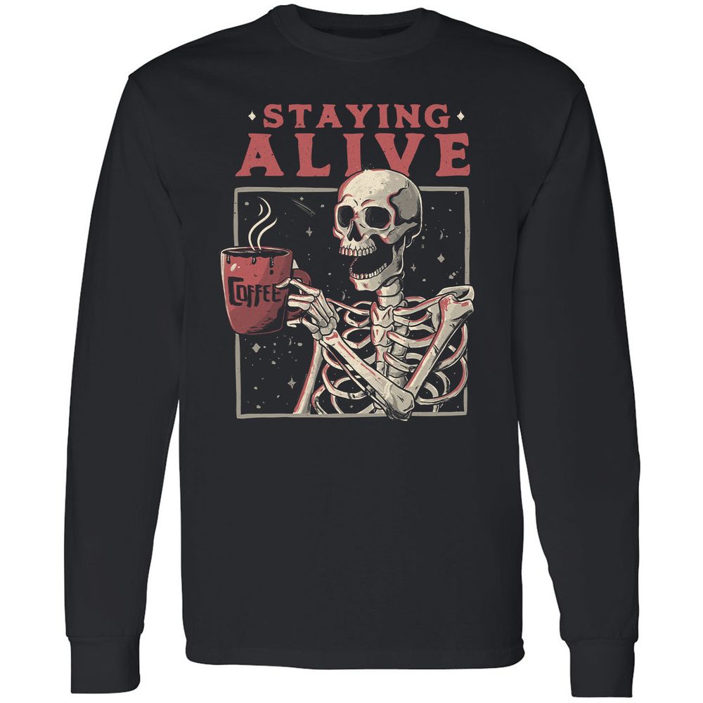 Long Sleeve T-Shirt - CCZ4ZL75 - Black - 1