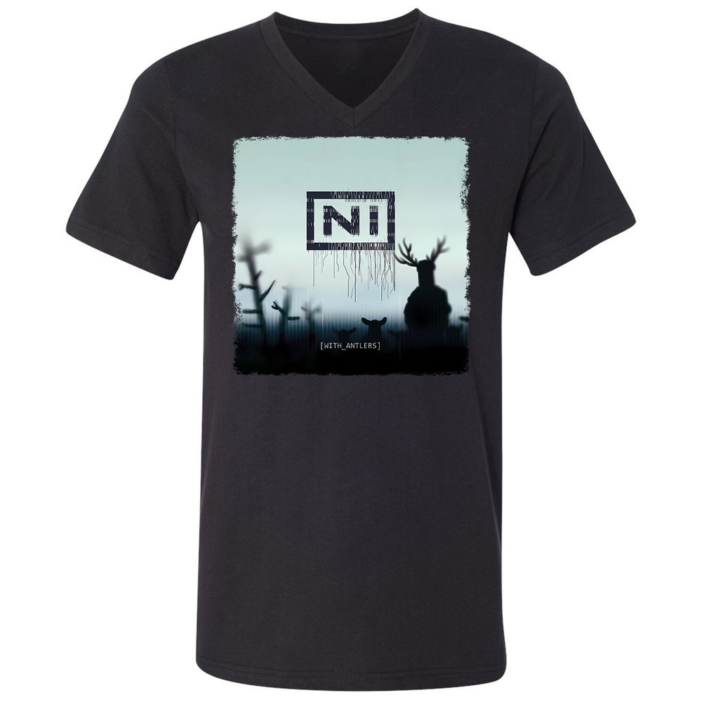 Unisex V-Neck T-Shirt - DTDLWKL4 - Black - 1